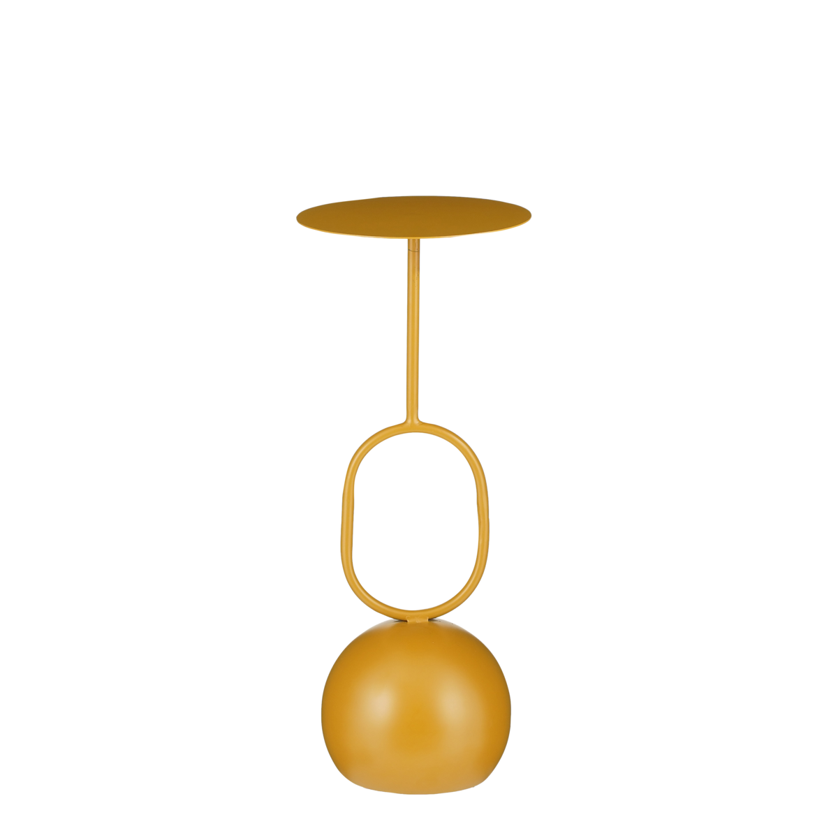 KantoormeubelenPlus Ruben Plantentafel - H60 x Ø24 cm - Metaal - Oker