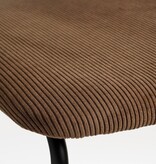 KantoormeubelenPlus Nanet Barkruk - H91 cm - Velvet - Donkerbruin