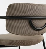 KantoormeubelenPlus Nanet Barkruk - H91 cm - Velvet - Beige