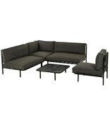 KantoormeubelenPlus Celo Loungetafel - L80 x B80 x H23 cm - Metaal - Zwart