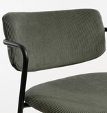 KantoormeubelenPlus Nanet Barkruk - H91 cm - Velvet - Donkergroen