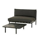 KantoormeubelenPlus Celo Loungetafel - L80 x B80 x H23 cm - Metaal - Zwart