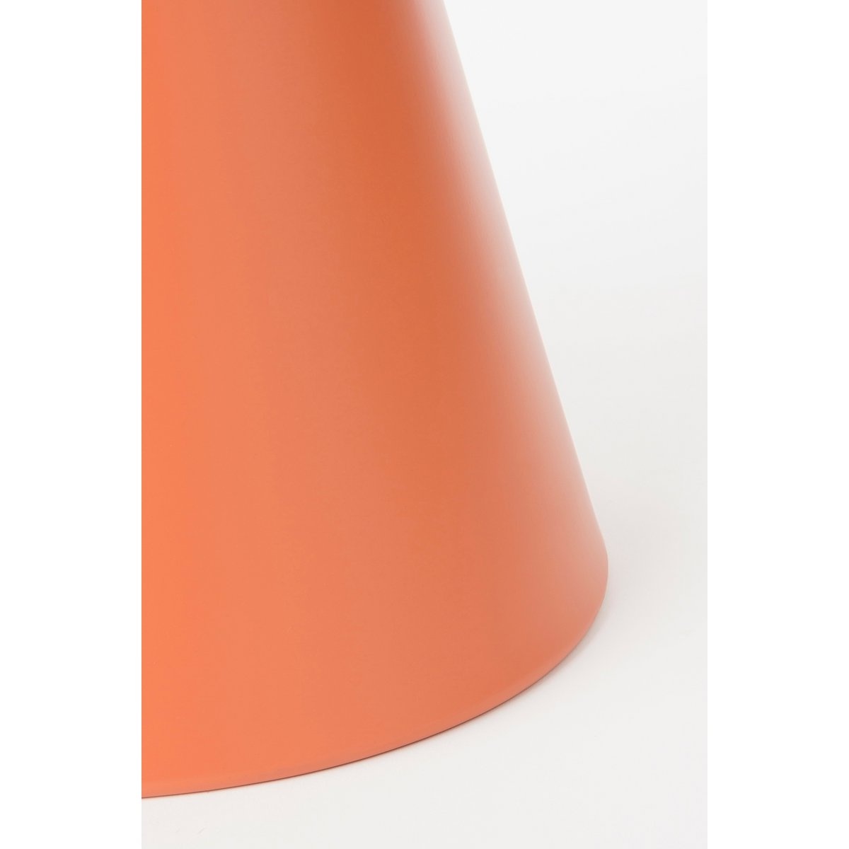 KantoormeubelenPlus Royale Bijzettafel - H55 x Ø40 cm - Metaal - Oranje