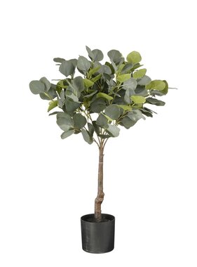 KantoormeubelenPlus Eucalyptus Kunstplant in Bloempot - H75 x Ø15 cm - Groen 