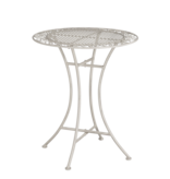 KantoormeubelenPlus Provence Bistrotafel voor Buiten - H70 x Ø60 cm - Wit