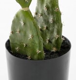 KantoormeubelenPlus Cactus Kunstplant in Bloempot - H50 x Ø25 cm - Groen