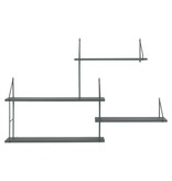 KantoormeubelenPlus Harlem Plank - Zwart/groen