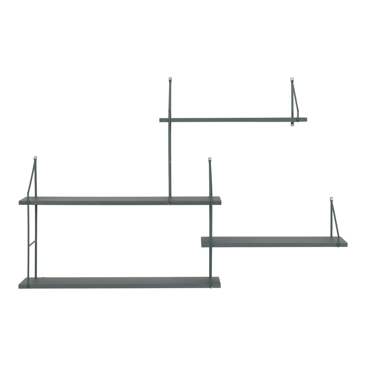 KantoormeubelenPlus Harlem Plank - Zwart/groen