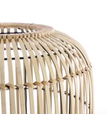 KantoormeubelenPlus Figo Vloerlamp - H76,5 x Ø32,5 cm - Bamboe - Bruin