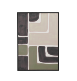 KantoormeubelenPlus Kubu Muurdecoratie - L50 x H70 cm - Canvas - Zwart