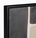KantoormeubelenPlus Kubu Muurdecoratie - L50 x H70 cm - Canvas - Zwart