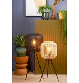 KantoormeubelenPlus Figo Vloerlamp - H76,5 x Ø32,5 cm - Bamboe - Bruin