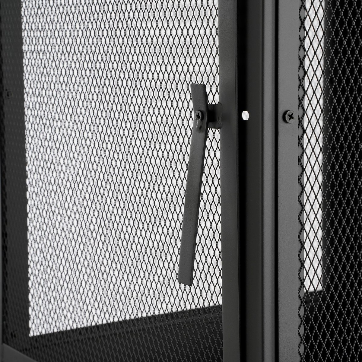 KantoormeubelenPlus Tuinhaard - L47 x B44 x H194 cm - Metaal - Zwart