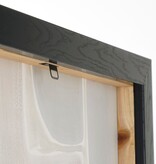 KantoormeubelenPlus Kubu Muurdecoratie - L50 x H70 cm - Canvas - Zwart