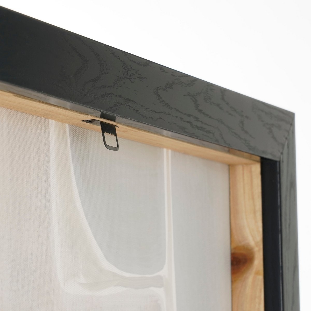 KantoormeubelenPlus Kubu Muurdecoratie - L50 x H70 cm - Canvas - Zwart