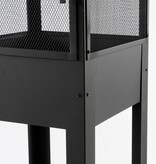 KantoormeubelenPlus Tuinhaard - L47 x B44 x H194 cm - Metaal - Zwart