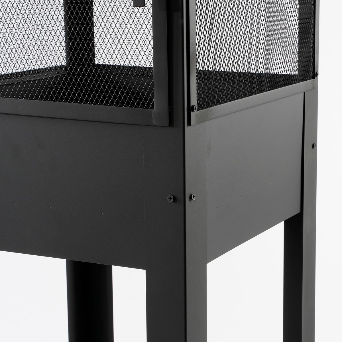 KantoormeubelenPlus Tuinhaard - L47 x B44 x H194 cm - Metaal - Zwart