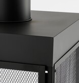 KantoormeubelenPlus Tuinhaard - L47 x B44 x H194 cm - Metaal - Zwart