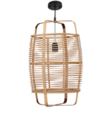 KantoormeubelenPlus Page Hanglamp - Ø30,5 cm - Bamboe - Bruin