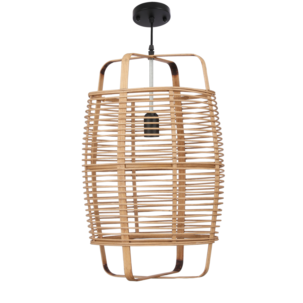 KantoormeubelenPlus Page Hanglamp - Ø30,5 cm - Bamboe - Bruin