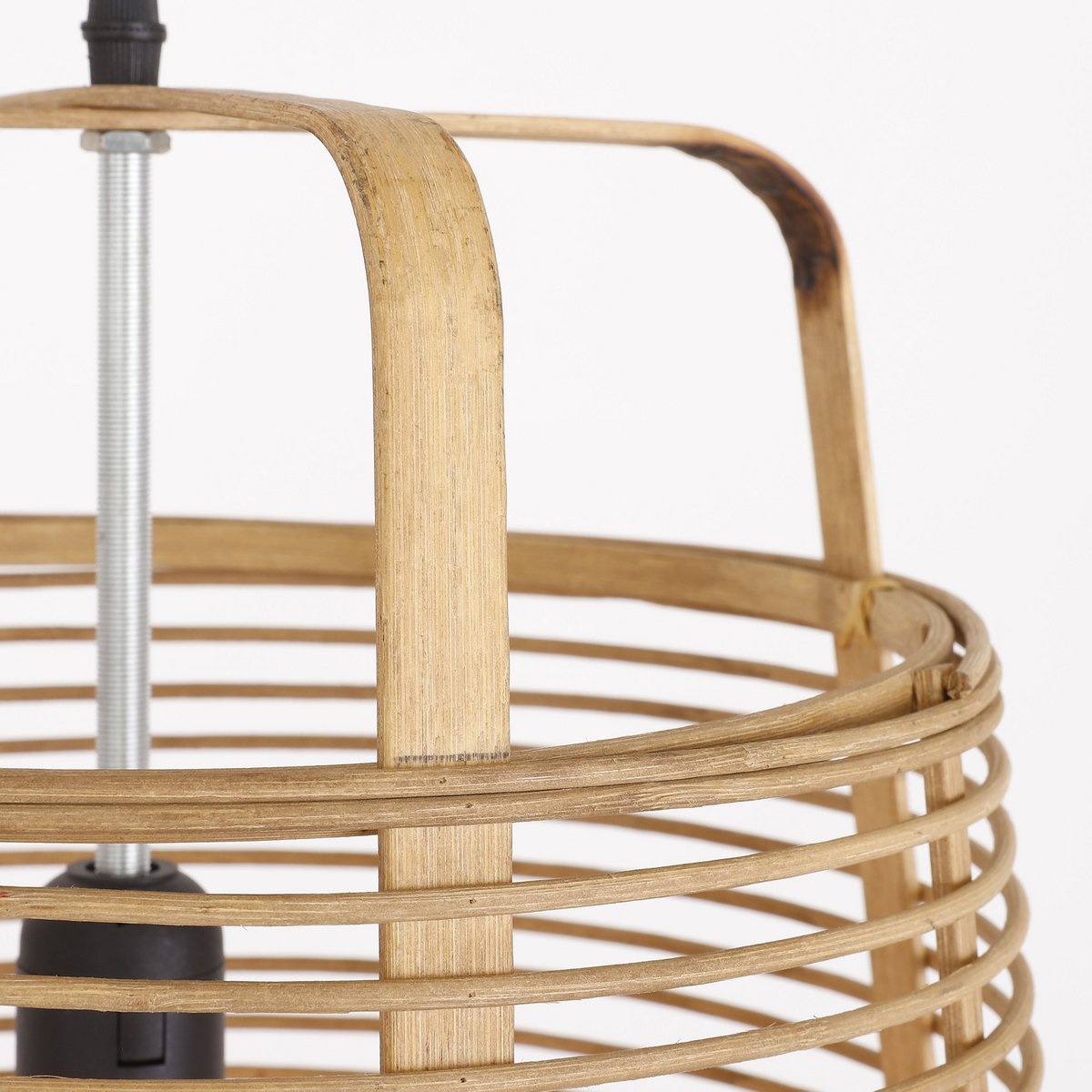 KantoormeubelenPlus Page Hanglamp - Ø30,5 cm - Bamboe - Bruin