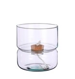 KantoormeubelenPlus Elements Bloempot met Bewateringssysteem - H22 x Ø19 cm - Glas