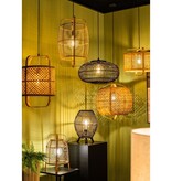 KantoormeubelenPlus Page Hanglamp - Ø30,5 cm - Bamboe - Bruin