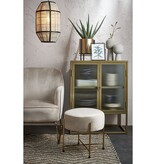 KantoormeubelenPlus Sverre Bloempot op Standaard - H28 x Ø19 cm - Goud, Zwart