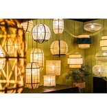 KantoormeubelenPlus Page Hanglamp - Ø30,5 cm - Bamboe - Bruin