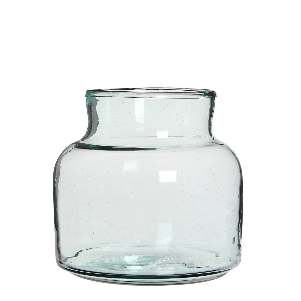 KantoormeubelenPlus Vienne Vaas - H20 x Ø21 cm - Gerecycled Glas - Transparant