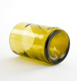 KantoormeubelenPlus Drinkglas - Set van 4 - 330 ml - Gerecycled Glas - Transparant, Donkergeel, Groen, Bruin