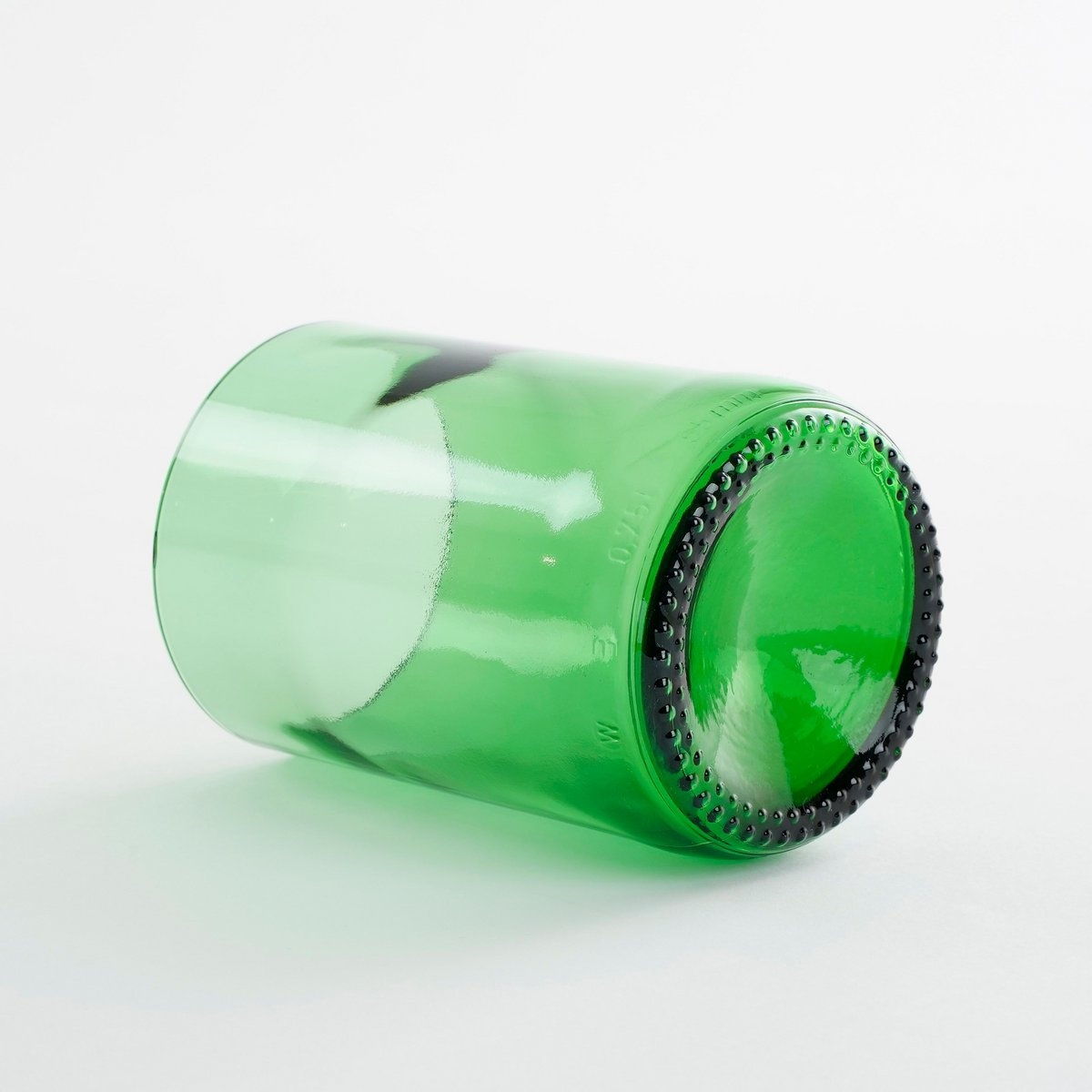 KantoormeubelenPlus Drinkglas - Set van 4 - 330 ml - Gerecycled Glas - Transparant, Donkergeel, Groen, Bruin