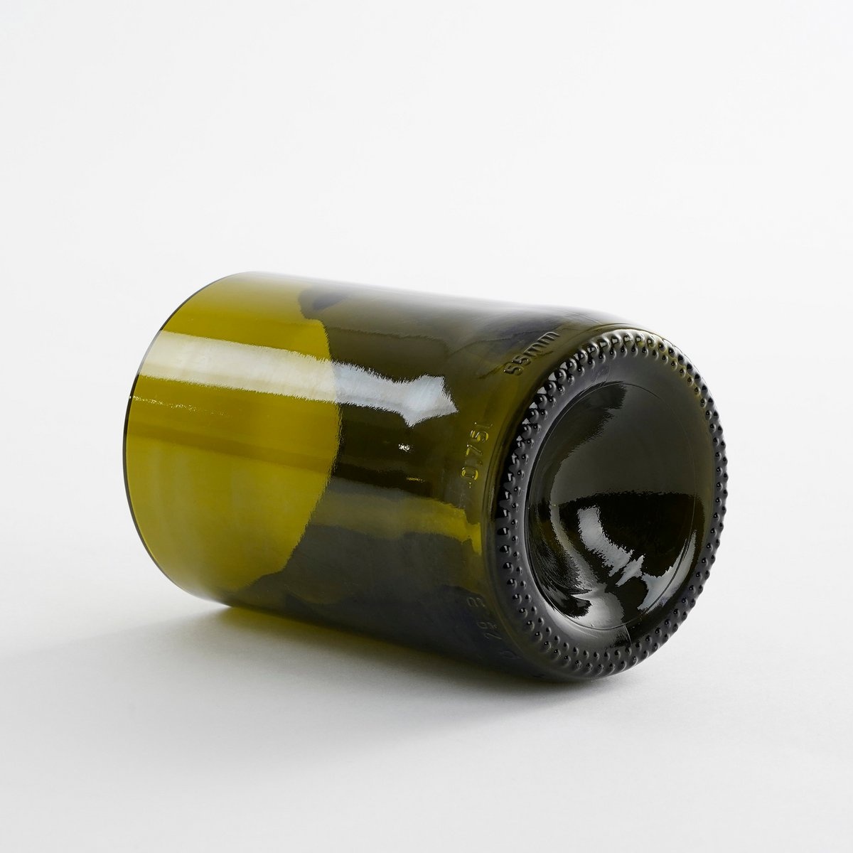 KantoormeubelenPlus Drinkglas - Set van 4 - 330 ml - Gerecycled Glas - Transparant, Donkergeel, Groen, Bruin