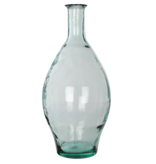 KantoormeubelenPlus Kyara Fles Vaas - H60 x Ø28 cm - Gerecycled Glas - Transparant