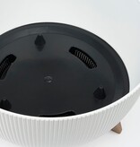 KantoormeubelenPlus Doppio Bloempot op Poten - H22 x Ø47 cm - Gerecycled Plastic - FSC Mix - Wit