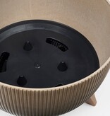 KantoormeubelenPlus Doppio Bloempot op Poten - H20,5 x Ø40 cm - Polypropyleen - FSC Mix - Taupe