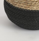 KantoormeubelenPlus Jorck Mand voor Planten - Set van 3 - H24 x Ø26 cm - Zwart