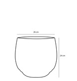 KantoormeubelenPlus Jorck Mand voor Planten - Set van 3 - H24 x Ø26 cm - Zwart