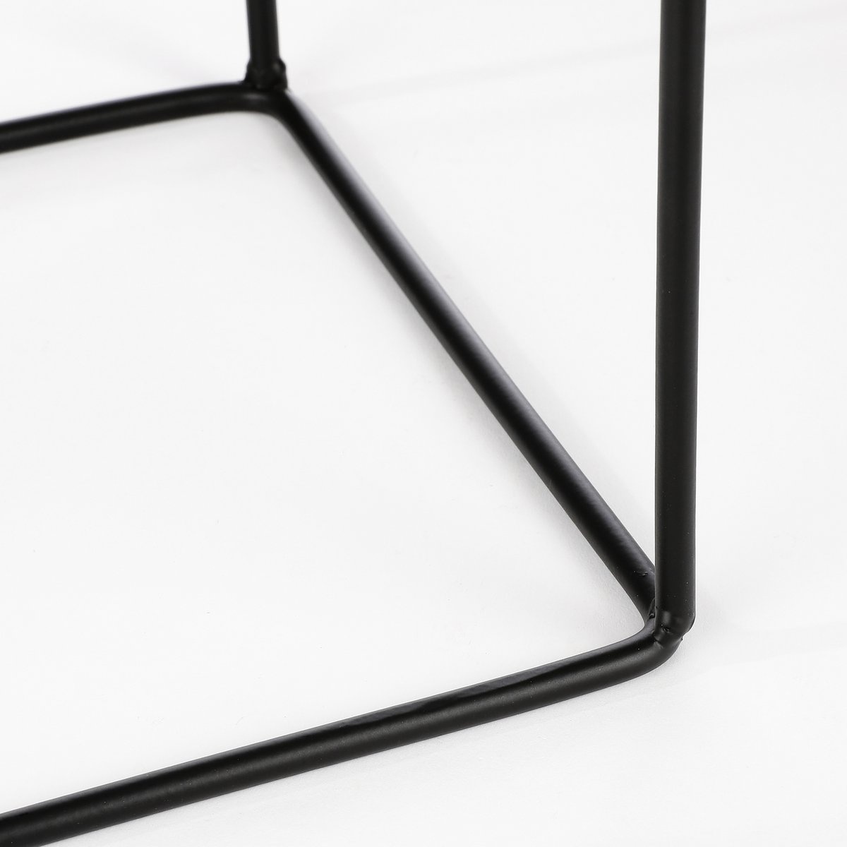 KantoormeubelenPlus Porte Bloempot op Standaard - L26 x B26 x H55 cm - Metaal - Zwart