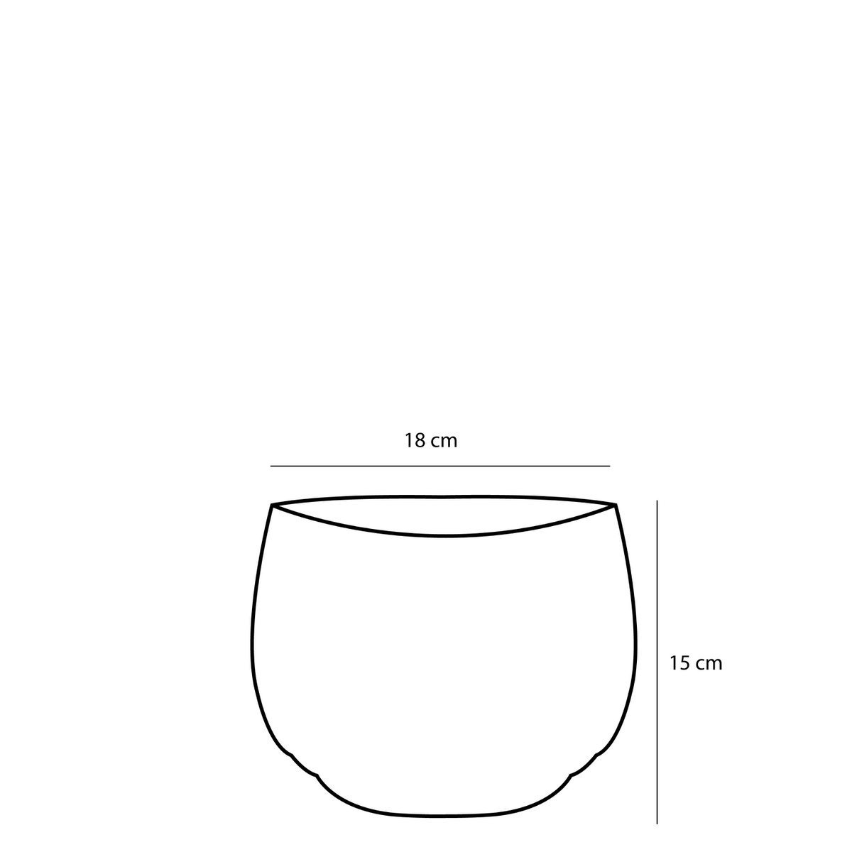 KantoormeubelenPlus Jorck Mand voor Planten - Set van 3 - H24 x Ø26 cm - Zwart