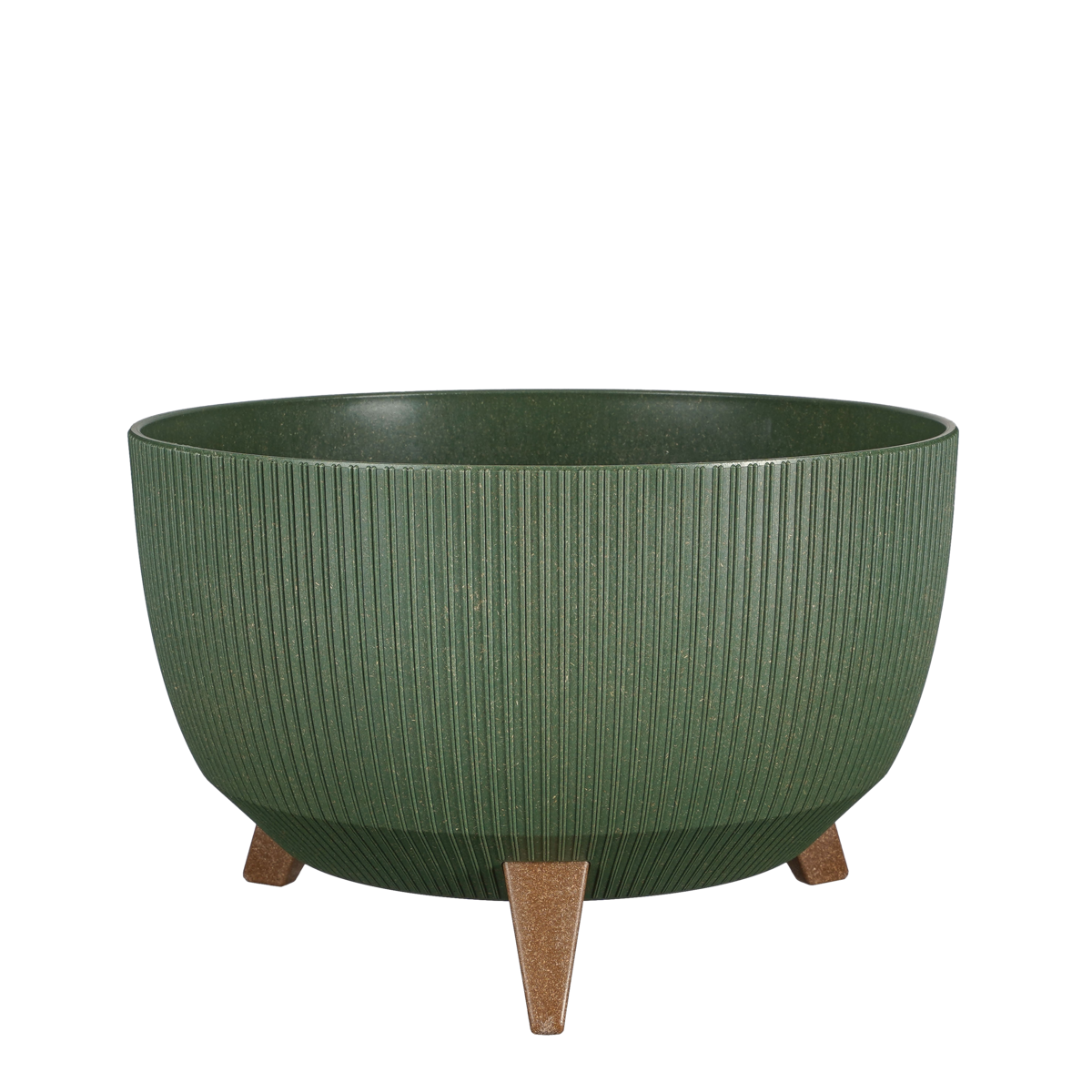 KantoormeubelenPlus Doppio Bloempot op Poten - H20,5 x Ø40 cm - Polypropyleen - FSC Mix - Groen