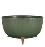 KantoormeubelenPlus Doppio Bloempot op Poten - H22 x Ø47 cm - Polypropyleen - FSC Mix - Groen