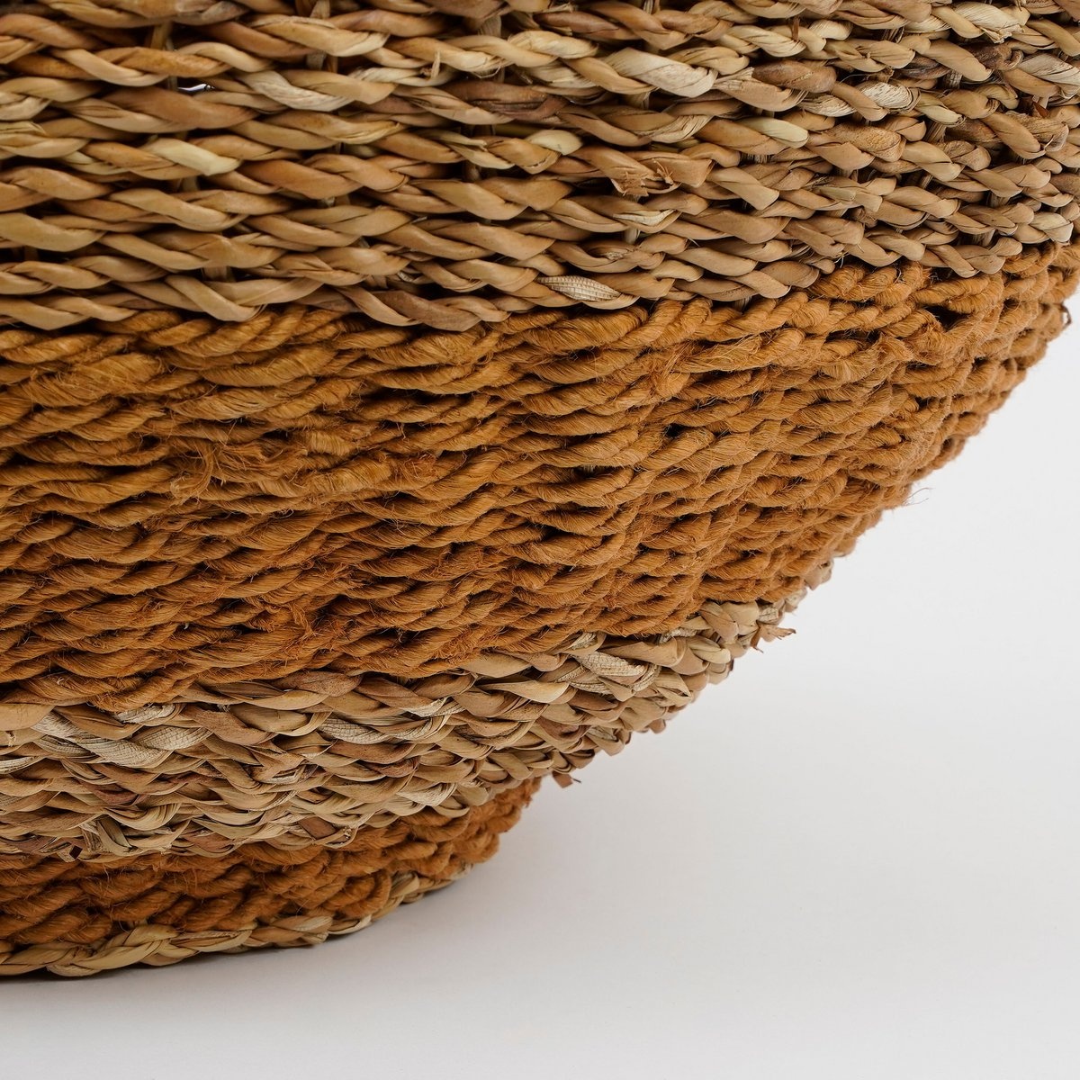 KantoormeubelenPlus Tacoma Opbergmand met Deksel - H48 x Ø55 cm - Jute - Geel