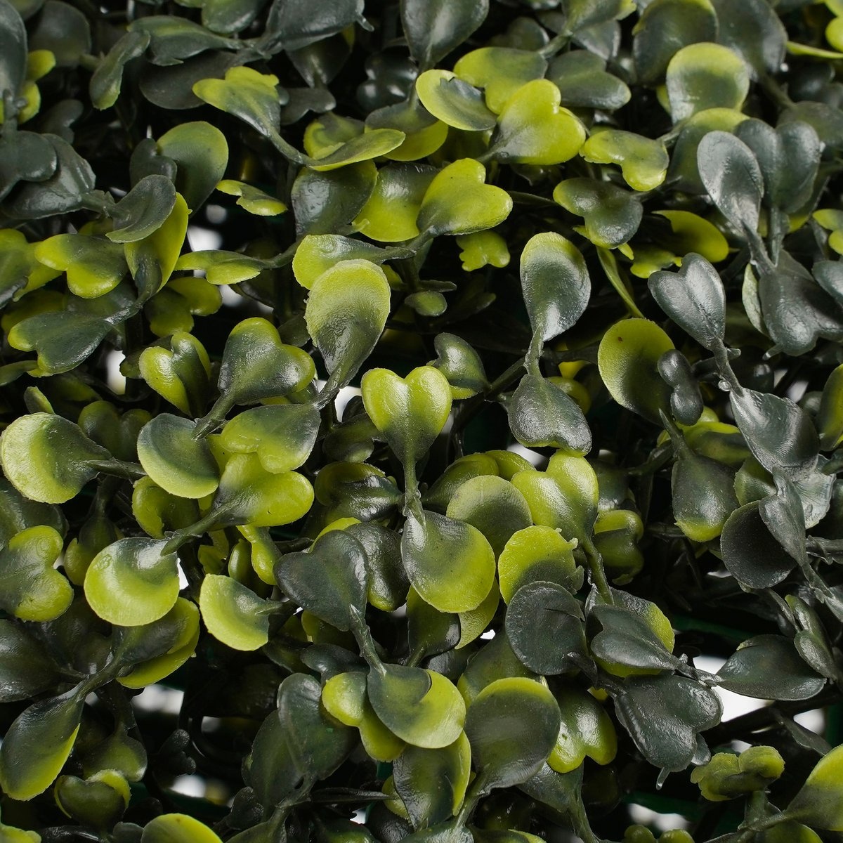 KantoormeubelenPlus Buxus Bol Kunstplant voor Buiten Hangend - Ø28 cm - Groen