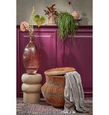 KantoormeubelenPlus Tacoma Opbergmand met Deksel - H48 x Ø55 cm - Jute - Geel