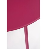 KantoormeubelenPlus Seatle Bijzettafel voor Buiten - H38 x Ø58 cm - Metaal - Fuchsia