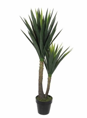 KantoormeubelenPlus Yucca Kunstplant - H120 x Ø60 cm - Groen