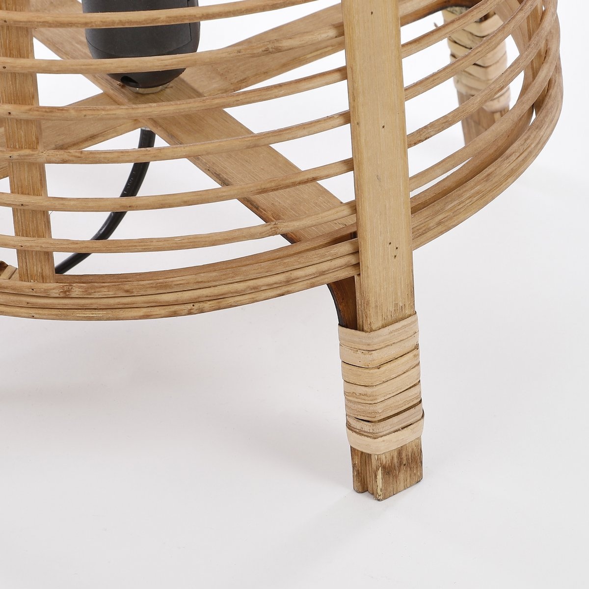 KantoormeubelenPlus Page Tafellamp - H41 x Ø27 cm - Bamboe - Lichtbruin