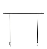 KantoormeubelenPlus Tafelklem - H110 x L223-250 cm - Metaal - Zwart