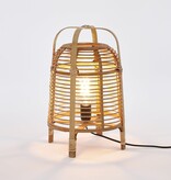 KantoormeubelenPlus Page Tafellamp - H41 x Ø27 cm - Bamboe - Lichtbruin